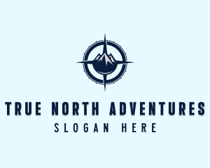 Adventure Mountain Compass logo design