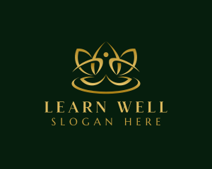 Lotus Wellness Meditate logo design