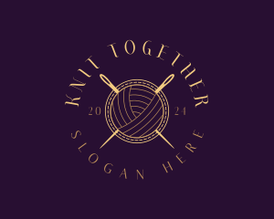 Knitting Yarn Embroidery logo