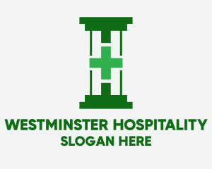 Green Hospital Pillar  logo design