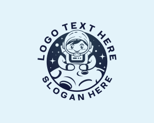 Space Galaxy Astronaut logo
