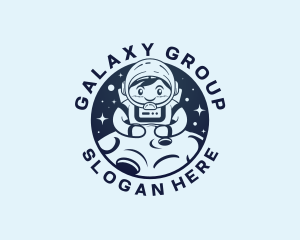 Space Galaxy Astronaut logo
