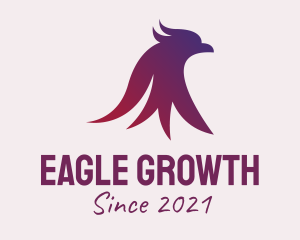 Gradient Eagle Bird logo design