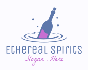 Floating Liquor Bottle  logo