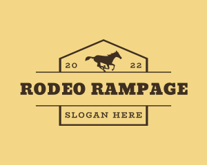 Western Rodeo Horse Business logo design