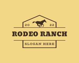 Western Rodeo Horse Business logo design