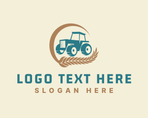 Wheat Farm Tractor logo