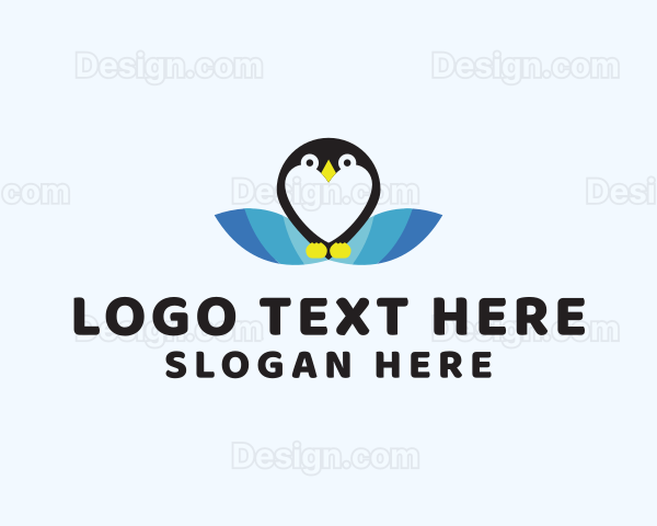 Cute Penguin Animal Logo