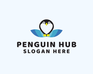 Cute Penguin Animal  logo