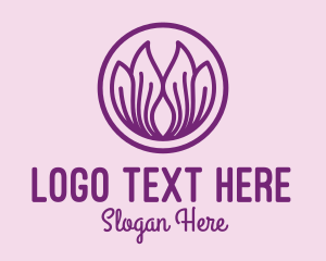 Violet Flower Petals  logo