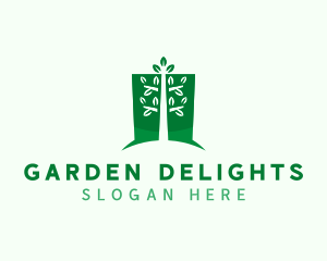 Nature Garden Plant logo design