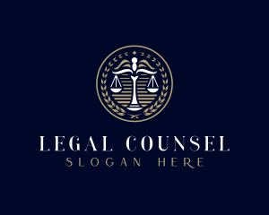 Lawyer Scale Justice logo design