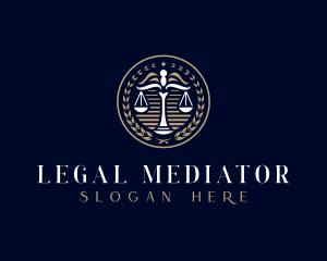 Lawyer Scale Justice logo design