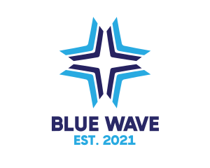 Blue Arrow Star logo