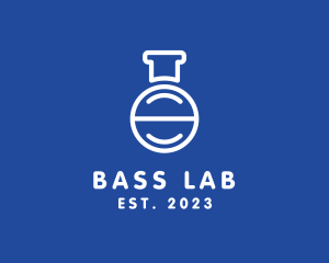 Pharmaceutical Laboratory Flask logo design