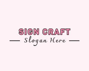 Feminine Craft Shop logo design