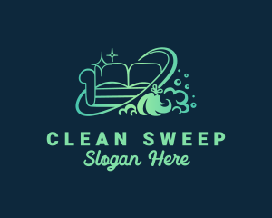 Couch Furniture Cleaning logo design