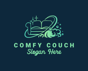 Couch Furniture Cleaning logo design