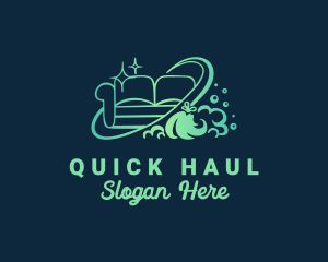 Couch Furniture Cleaning logo design