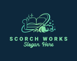 Couch Furniture Cleaning logo design