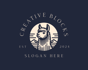 Alpaca Animal  logo design