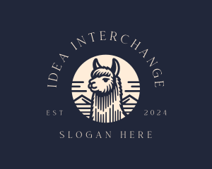 Alpaca Animal  logo design