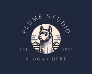 Alpaca Animal  logo design