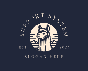 Alpaca Animal  logo design