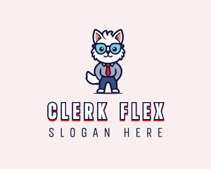 Dog Employee Clerk logo design