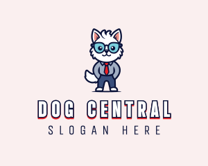 Dog Employee Clerk logo design