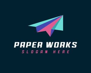 Paper Plane Logistics logo design