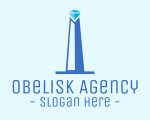 Diamond Obelisk Jewelry logo design