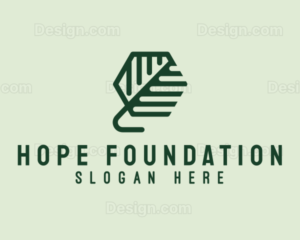 Organic Herb Leaf Logo