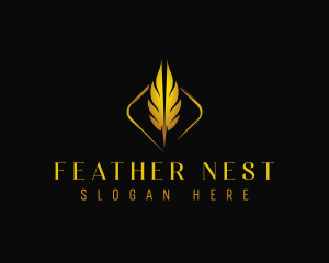 Feather Publishing Author logo design