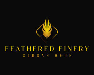 Feather Publishing Author logo design