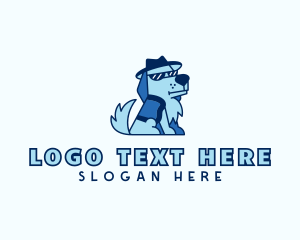 Cartoon - Cartoon Puppy Dog logo design