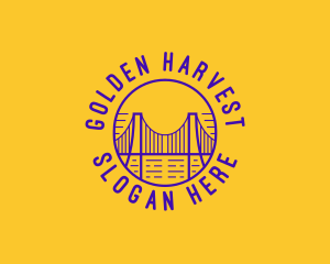 Golden Gate Bridge Tourism logo design