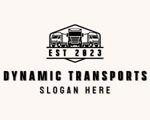 Box Trucking Transportation logo design