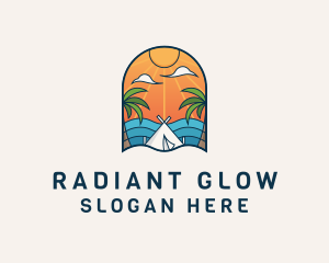 Island Tourist Vacation Logo