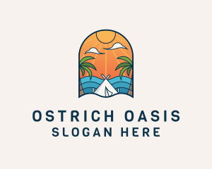 Island Tourist Vacation logo design