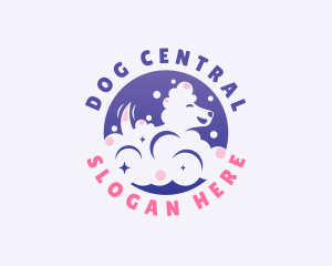 Dog Bubble Bath logo design