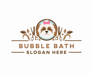 Dog Pet Grooming logo