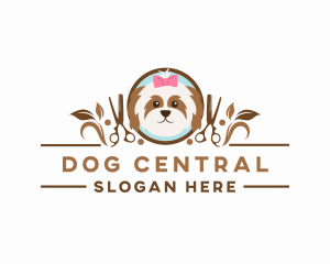 Dog Pet Grooming logo design