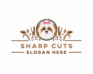 Dog Pet Grooming logo design