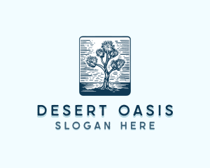 Joshua Tree Arizona Desert logo design