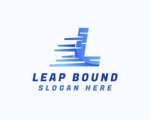 Fast Business Letter L logo design