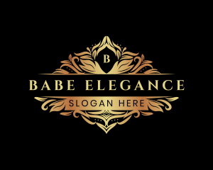 Luxury Elegant Floral logo design