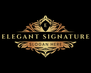 Luxury Elegant Floral logo design