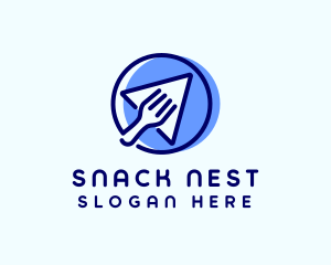 Blue Food Delivery  logo design