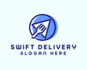 Blue Food Delivery  logo design